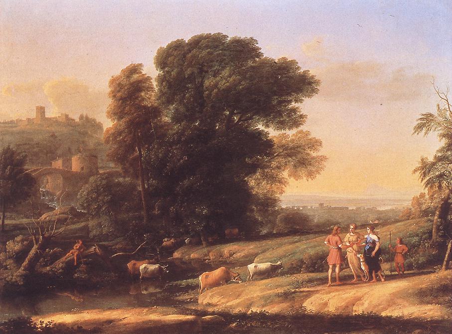 Landscape with Cephalus and Procris Reunited by Diana sdf